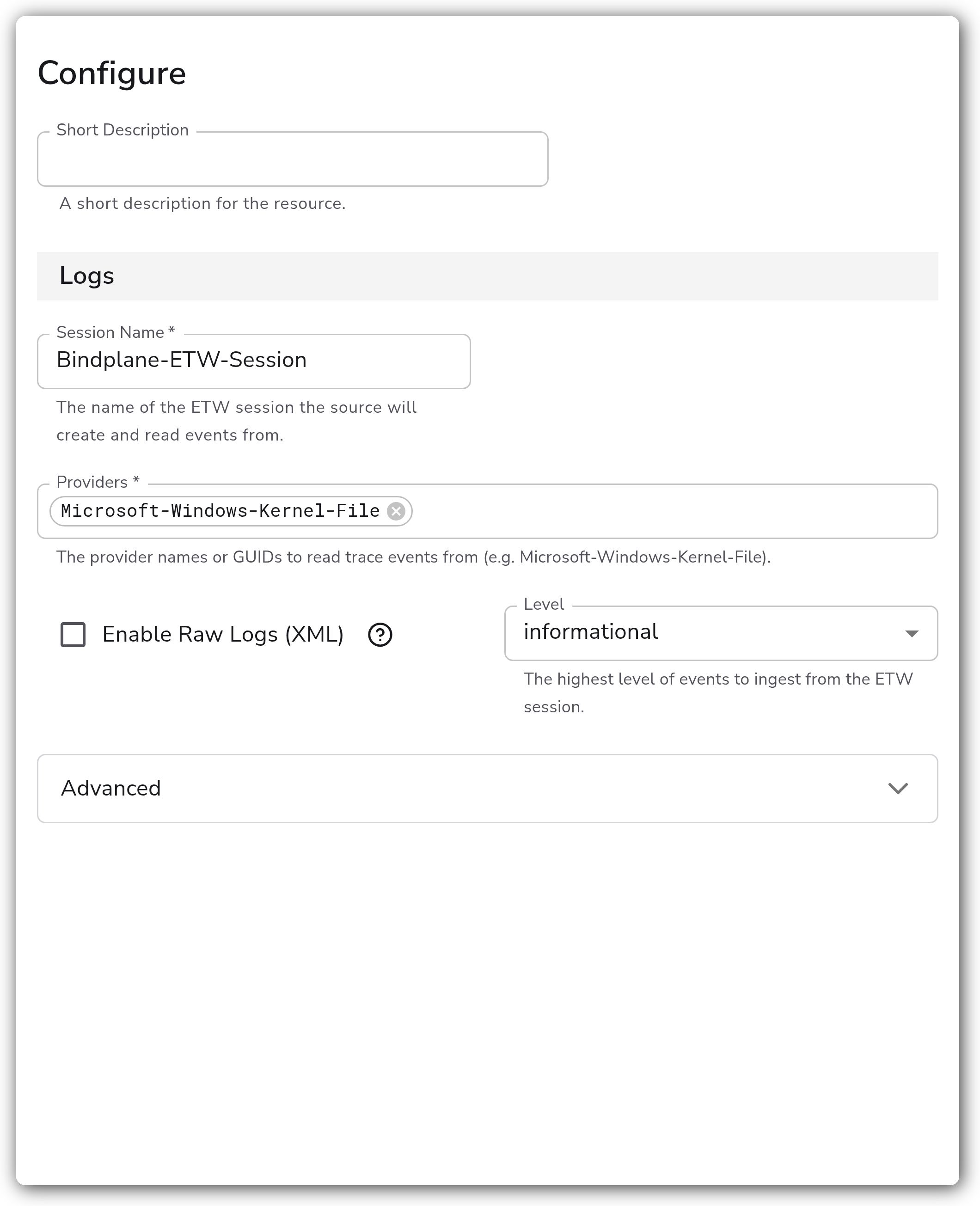 Bindplane docs - Windows Event Trace (ETW) - image 1