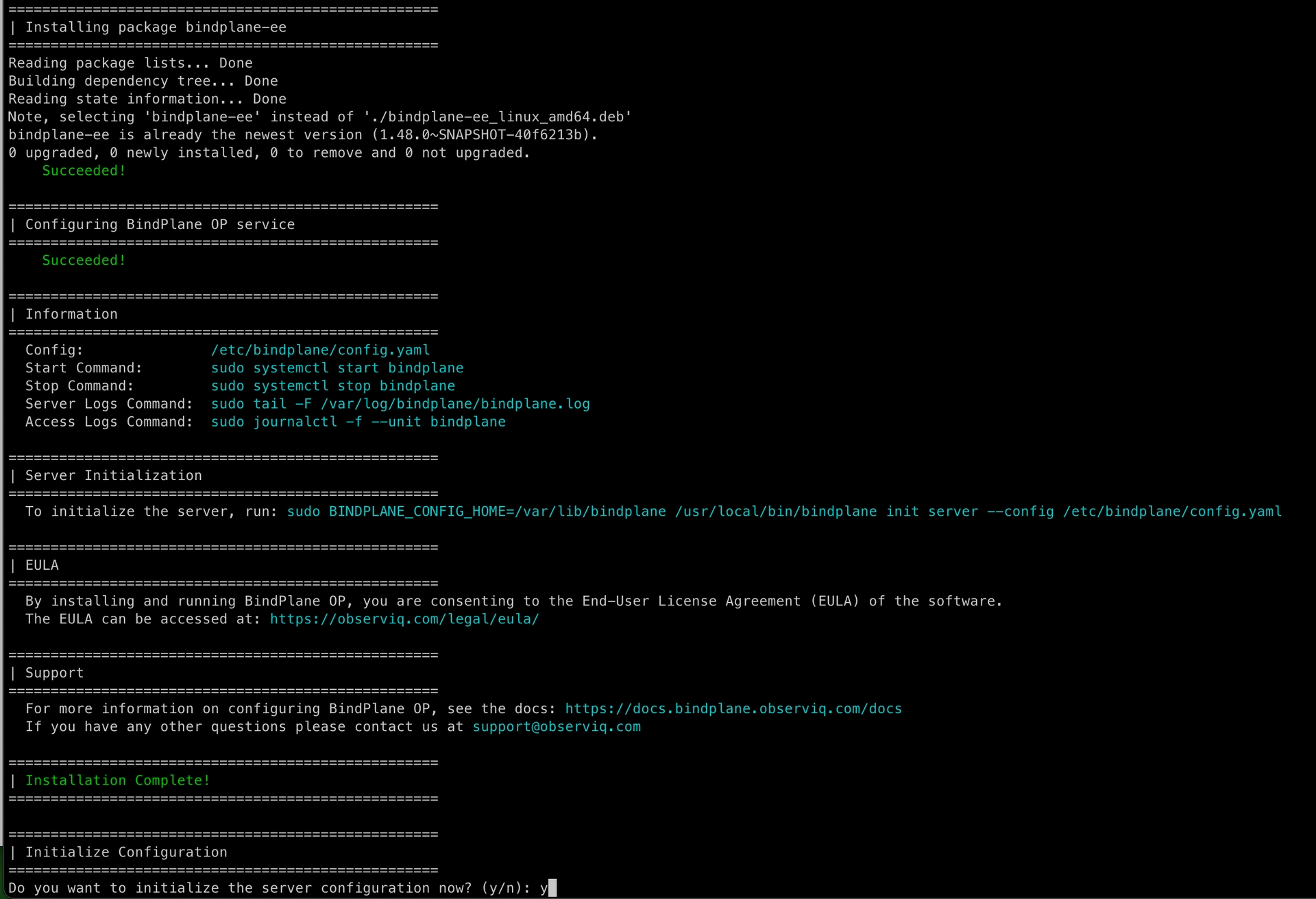 Bindplane docs - Install Bindplane Server - image 2