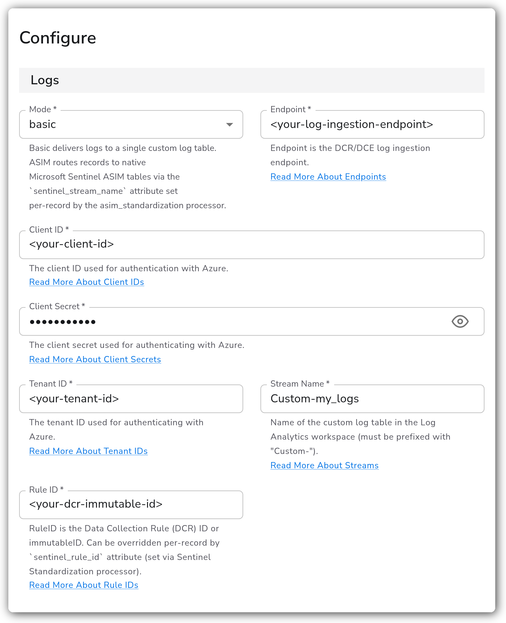 Bindplane docs - Microsoft Sentinel - image 1