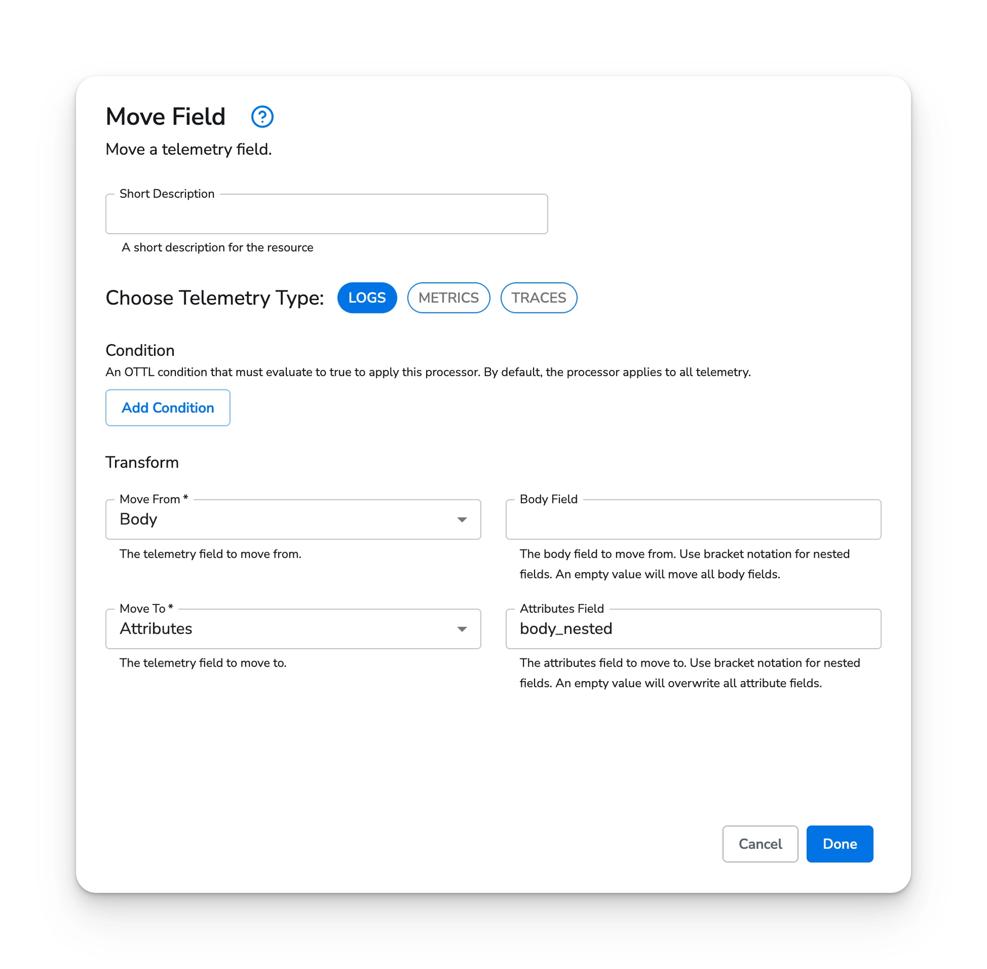 Bindplane docs - Move Field - image 1
