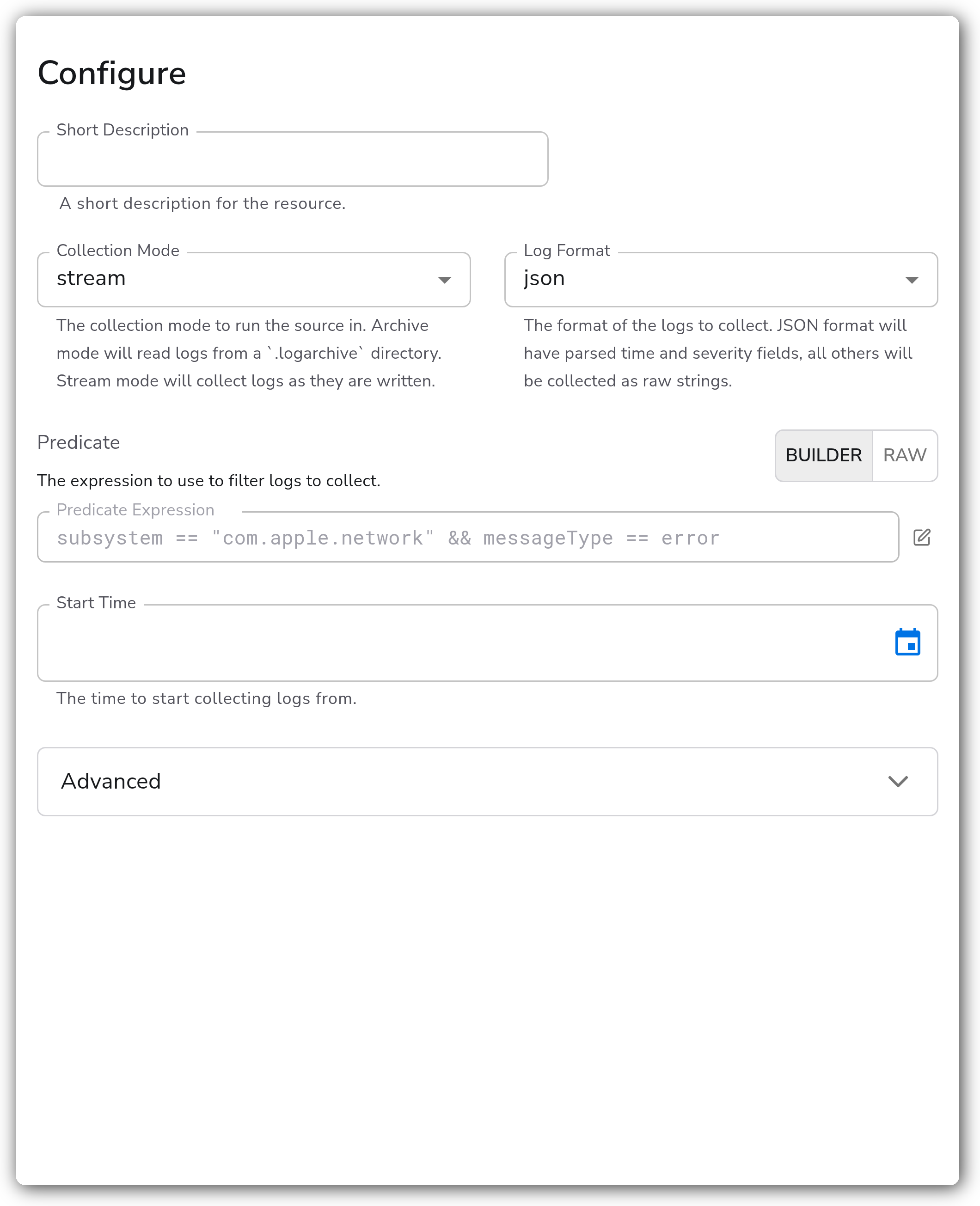 Bindplane docs - macOS Unified Logging - image 1