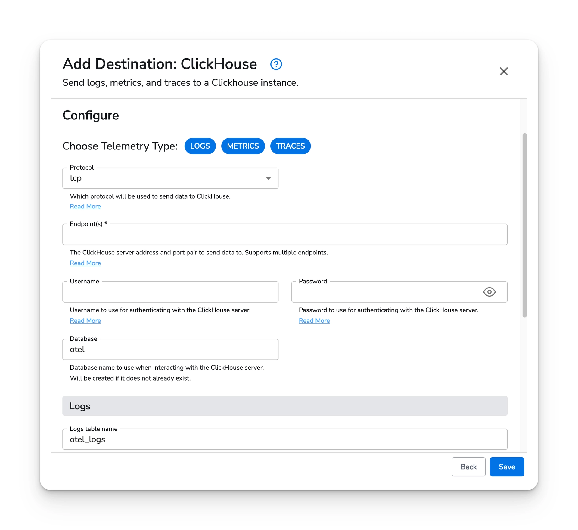 Bindplane docs - ClickHouse - image 1