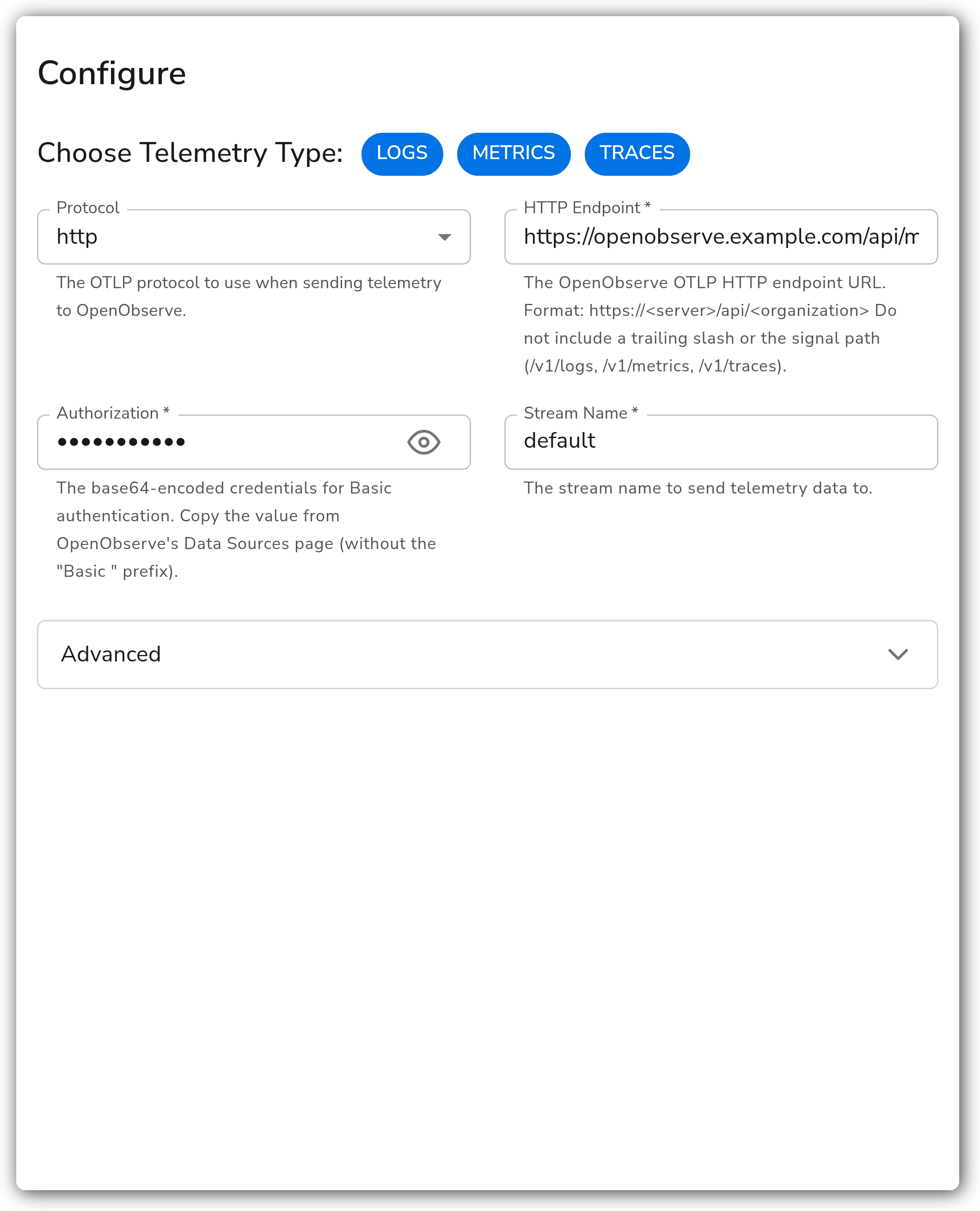 Bindplane docs - OpenObserve (OTLP) - image 1
