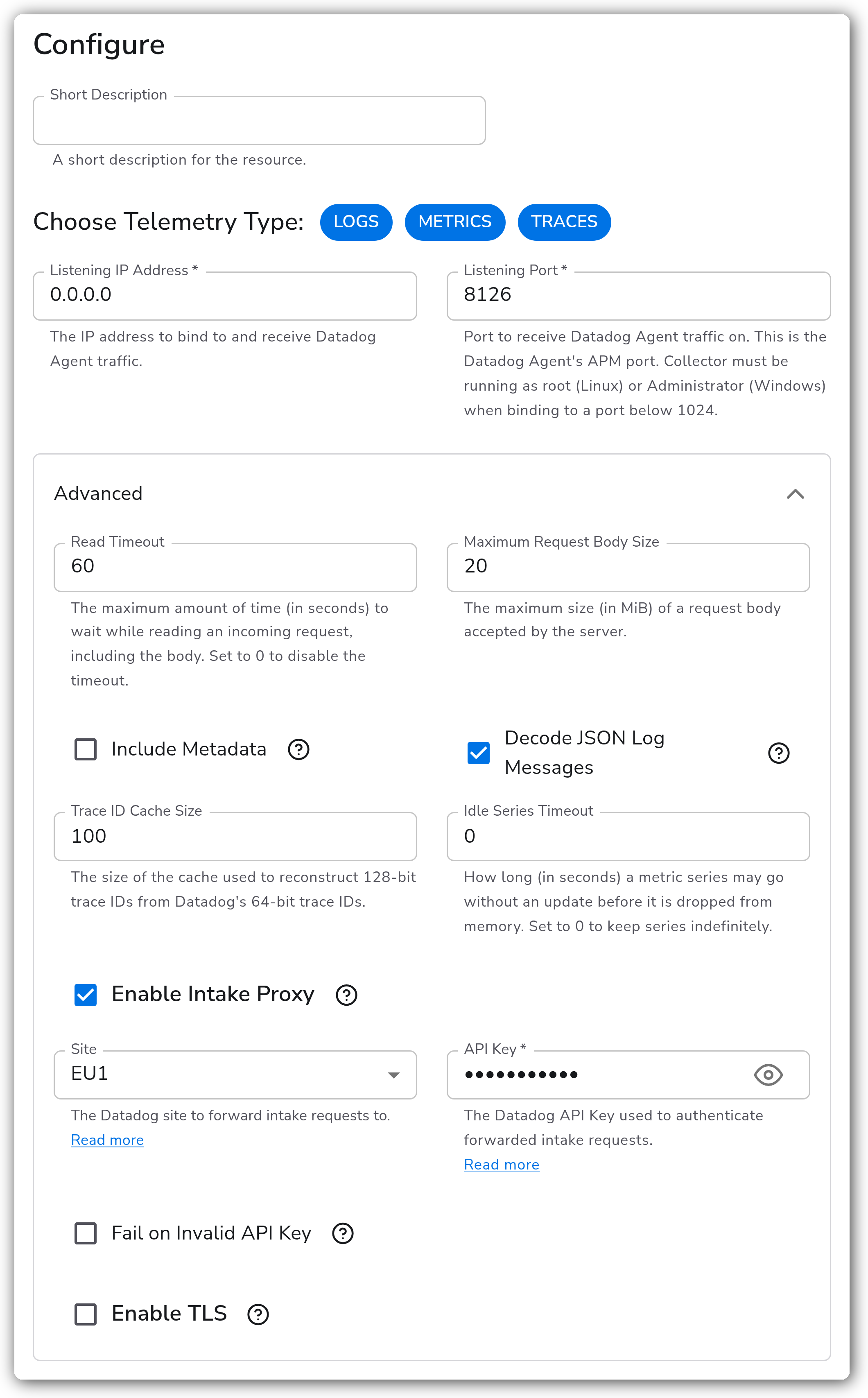 Bindplane docs - Datadog Agent - image 3