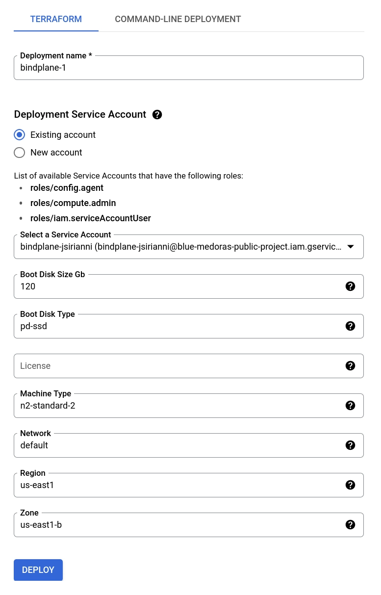 Bindplane docs - Google Marketplace Deployments - image 1