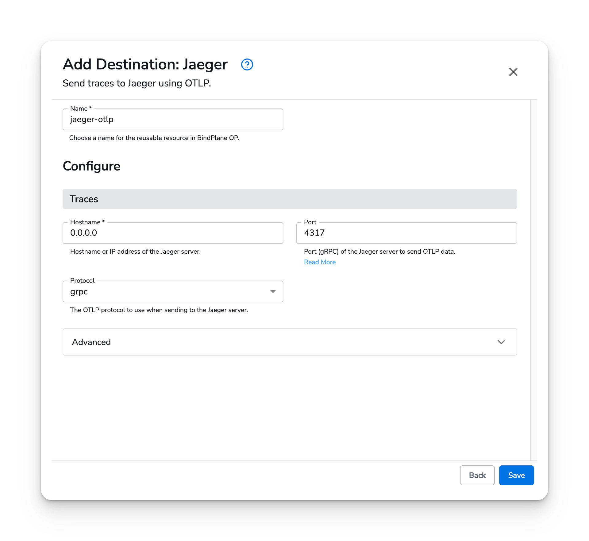 Bindplane docs - Jaeger - image 1