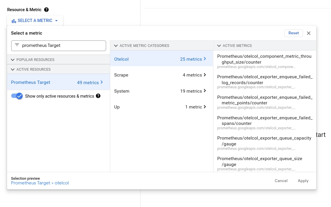 Bindplane docs - Google Cloud Managed Service for Prometheus - image 6