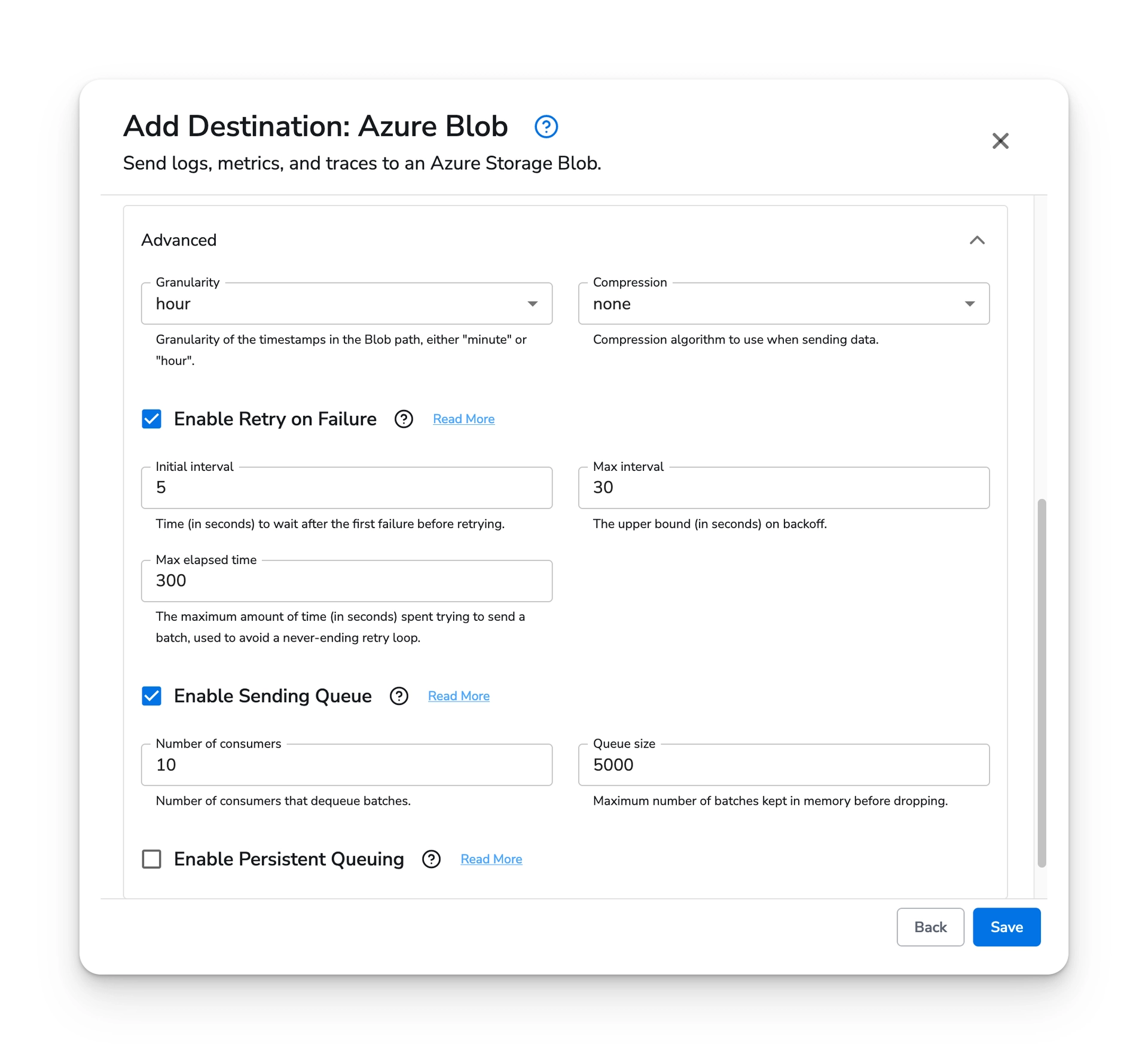 Bindplane docs - Azure Blob Storage - image 2