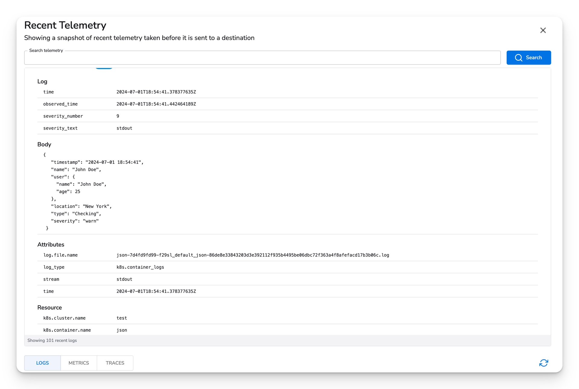 Bindplane docs - Kubernetes Container Logs - image 4