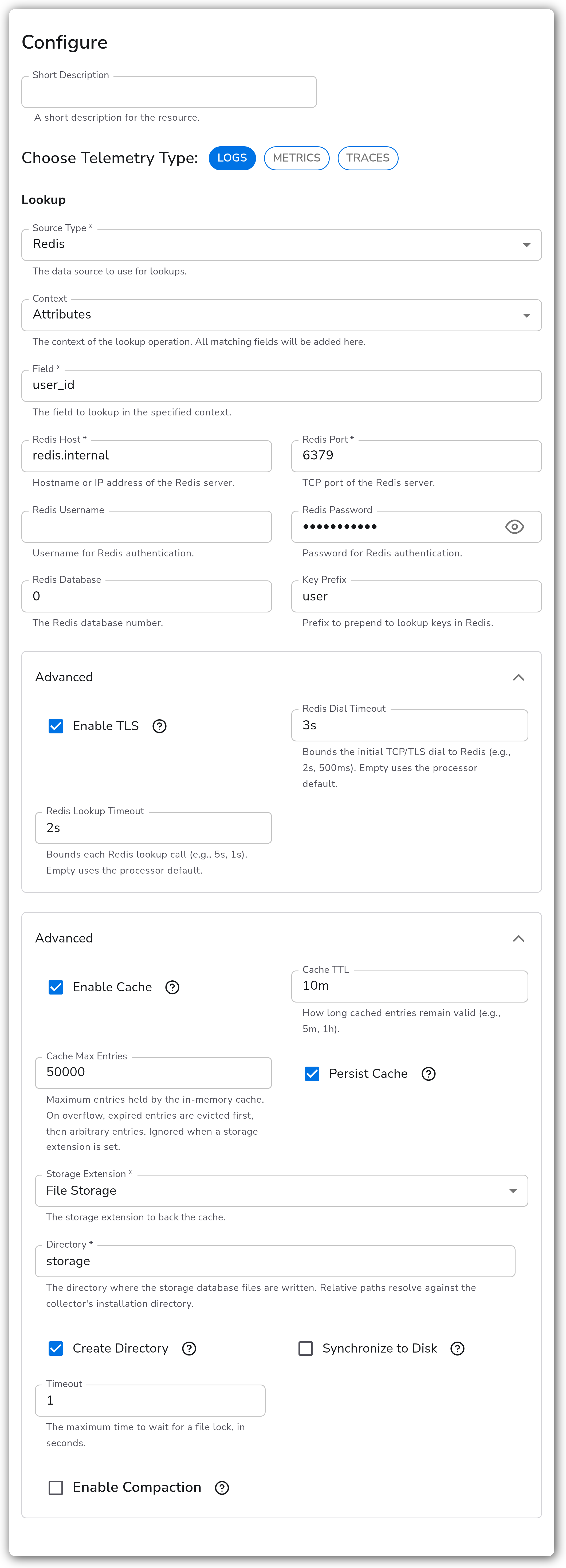 Bindplane docs - Lookup Fields - image 2