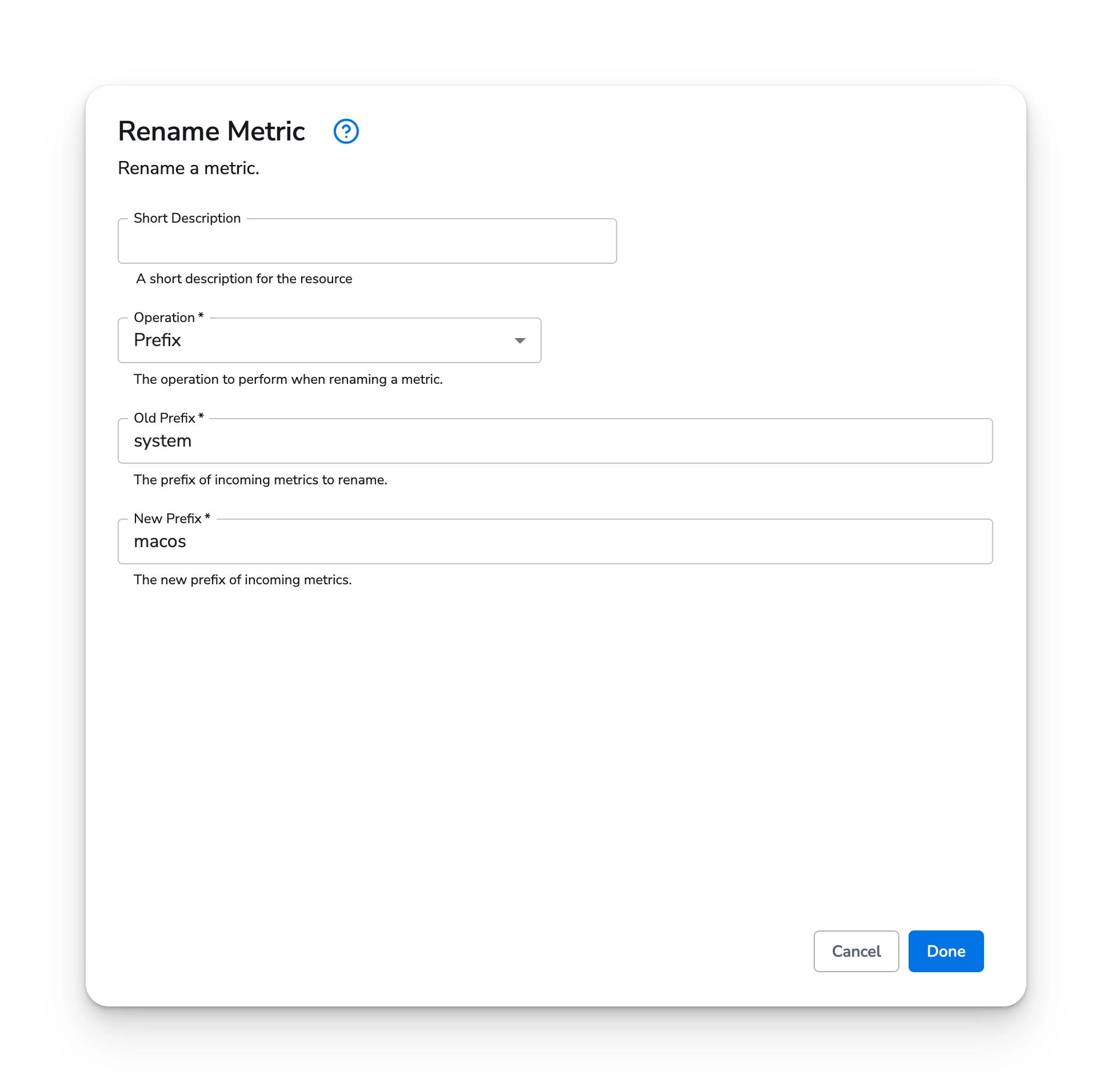 Bindplane docs - Rename Metric - image 2
