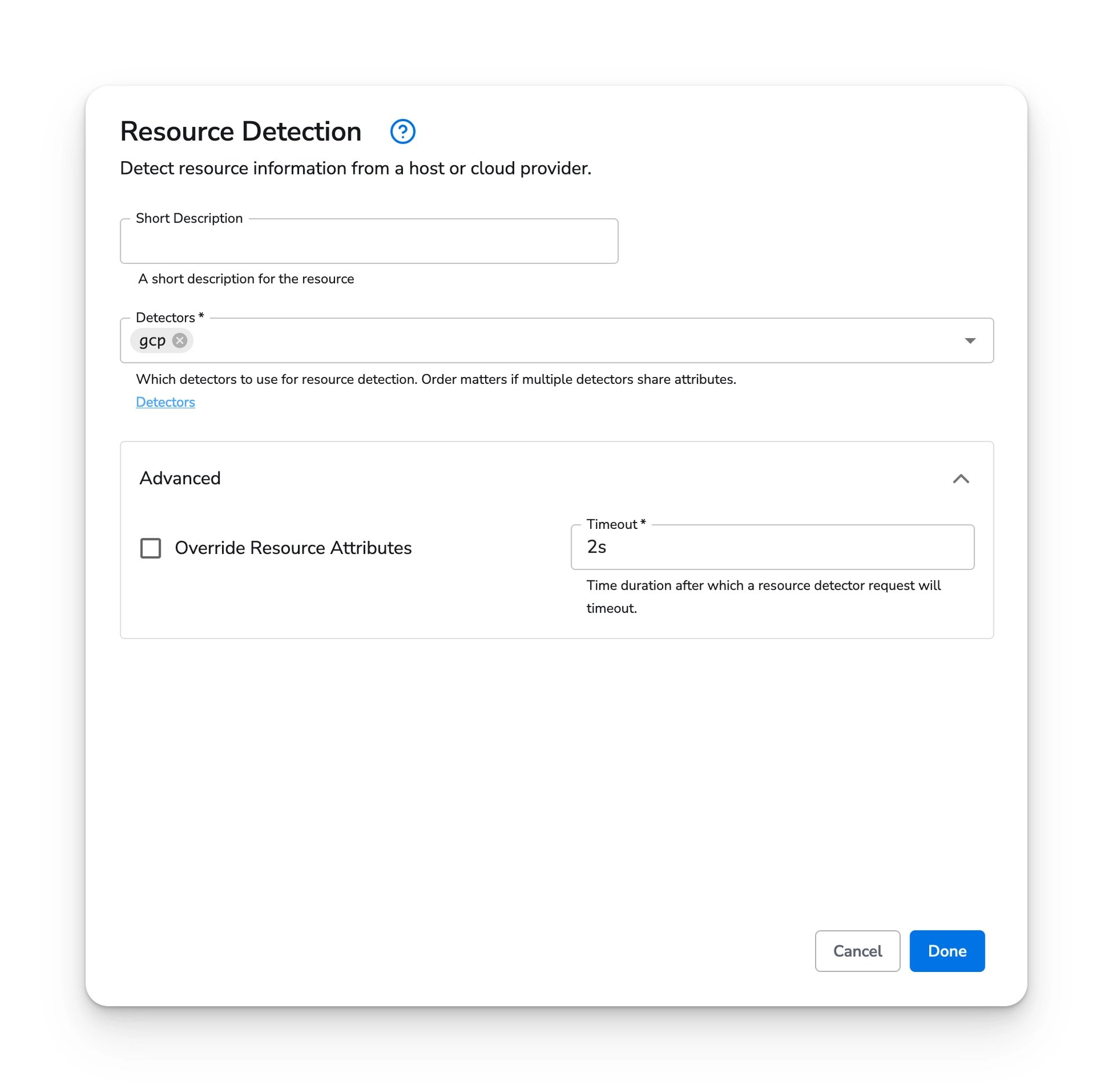 Bindplane docs - Resource Detection - image 1