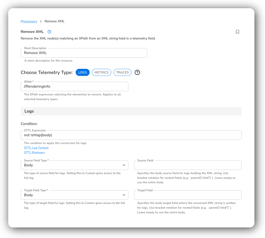 Bindplane docs - Remove XML - image 1