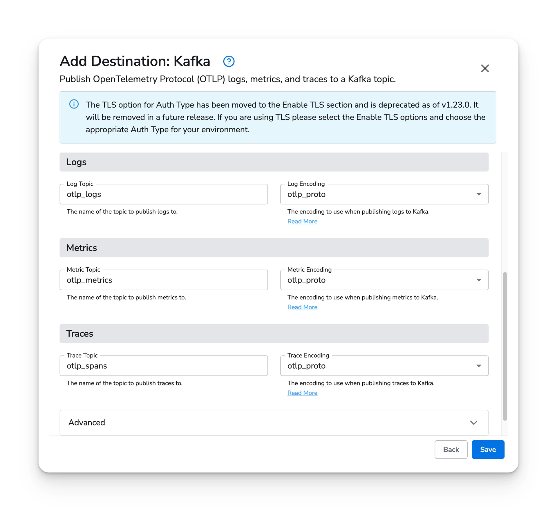 Bindplane docs - Kafka - image 2