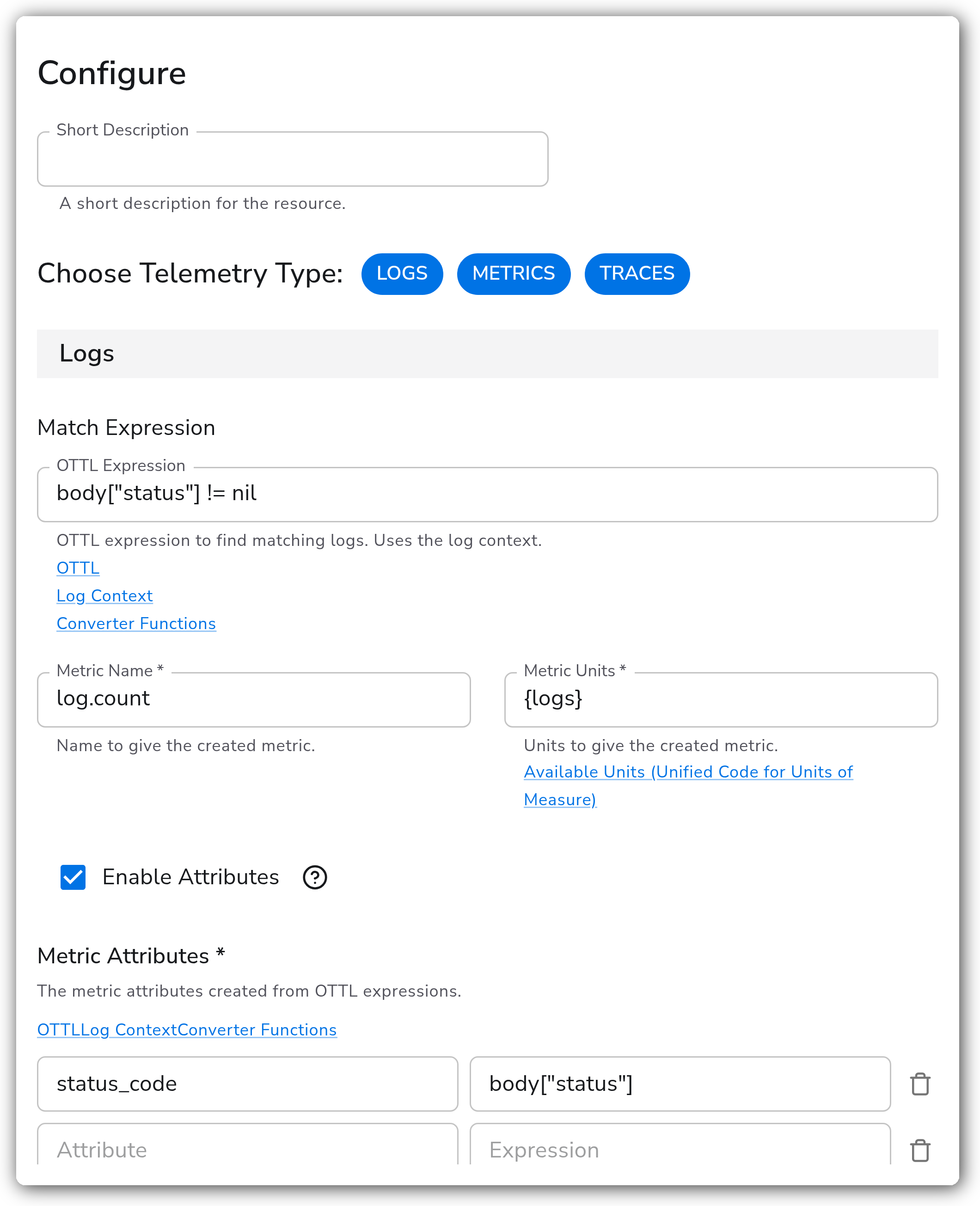 Bindplane docs - Count Telemetry - image 1