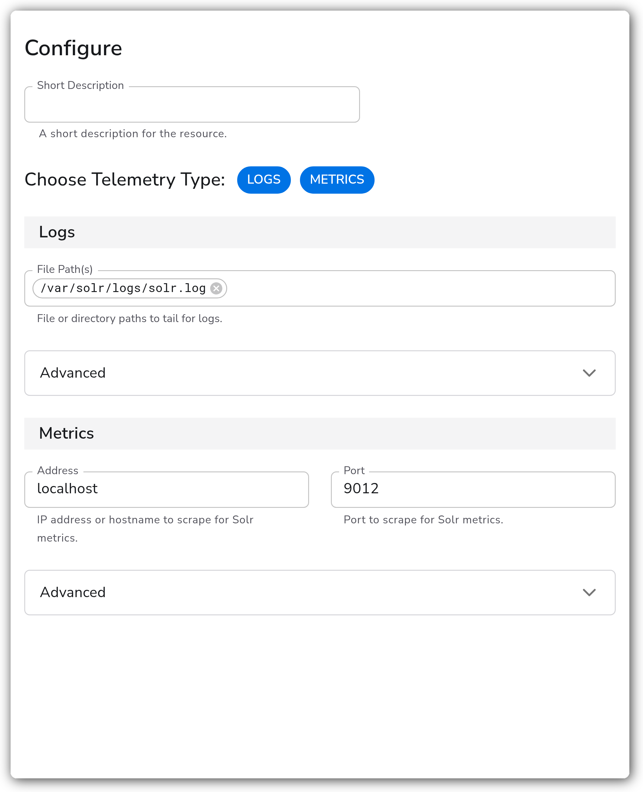 Bindplane docs - Solr - image 1