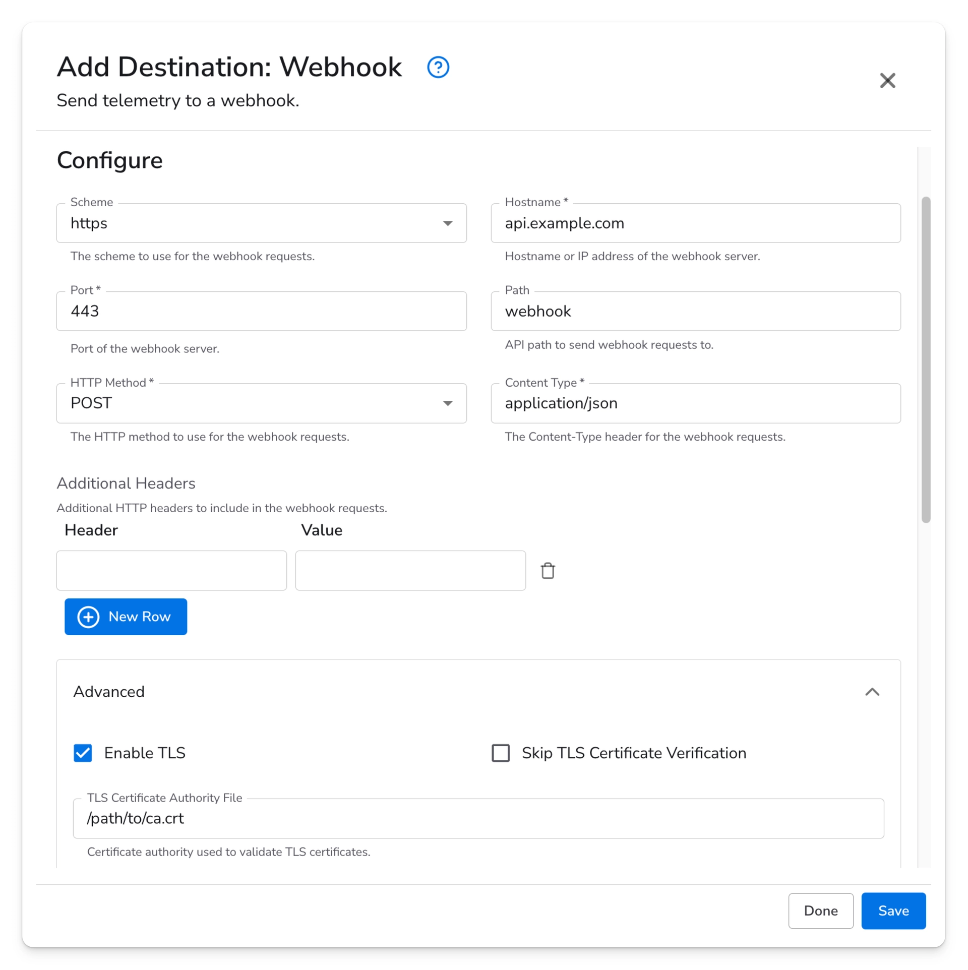 Bindplane docs - Webhook - image 1