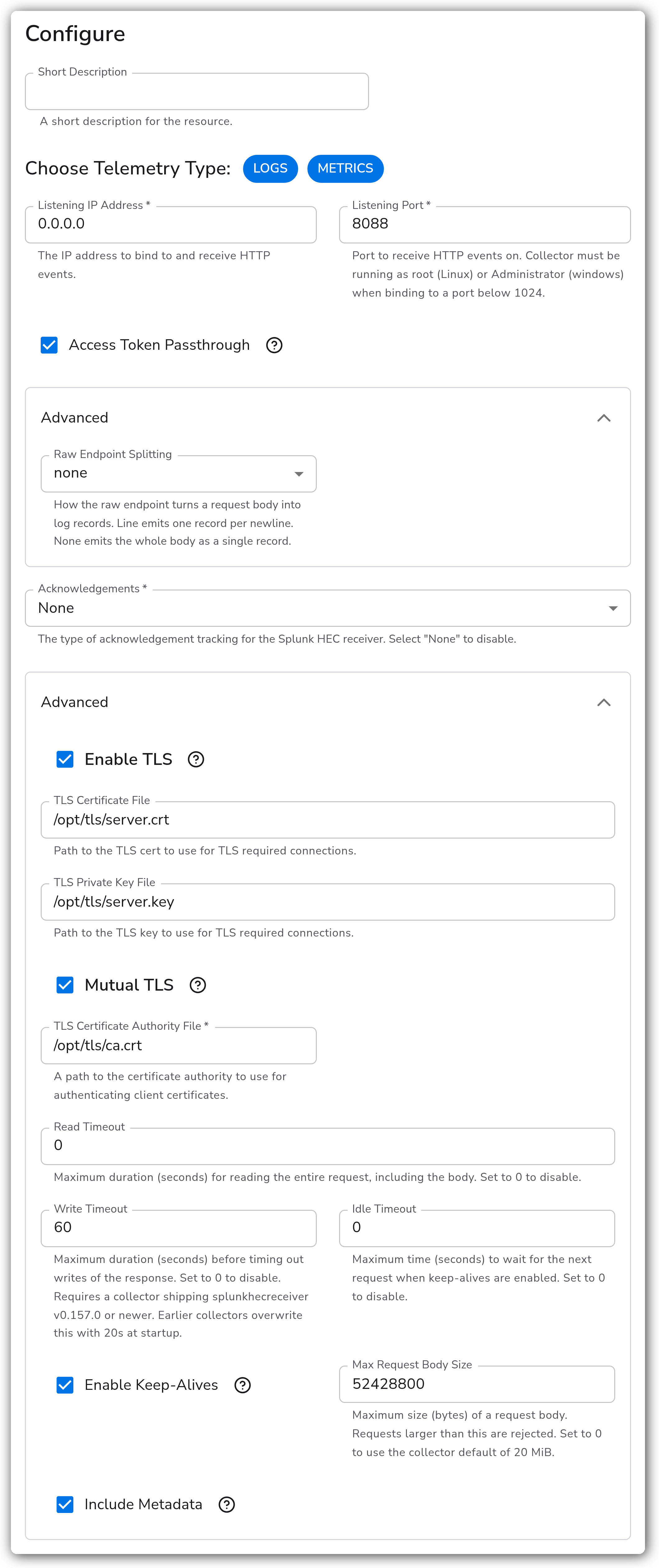 Bindplane docs - Splunk (HEC) - image 2