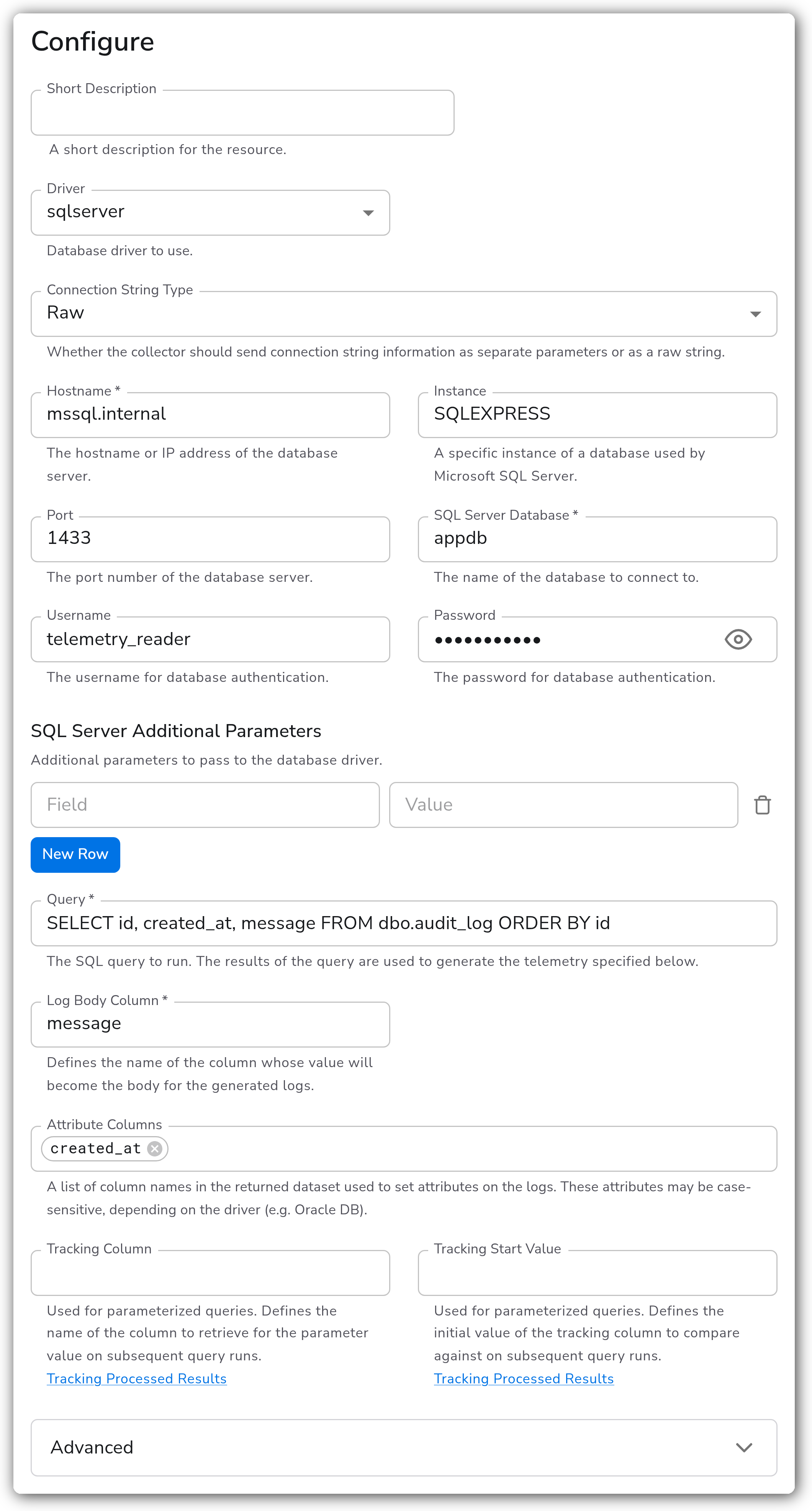 Bindplane docs - SQL Query - image 3